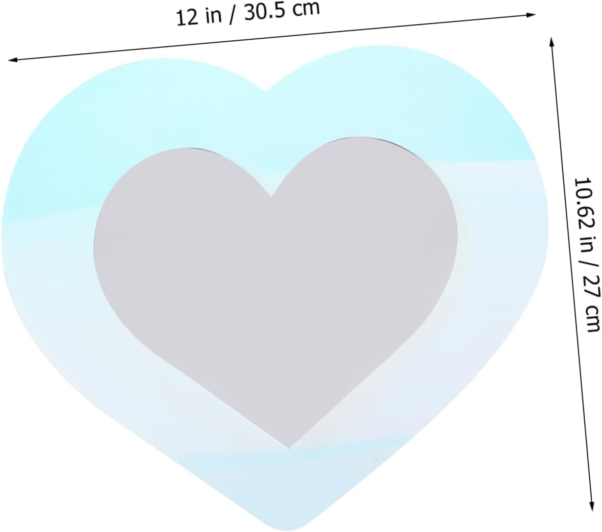 DECHOUS Wall Heart Mirror Decor Bathroom Living Room Mirror