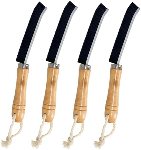 Hobekoee Wooden Handle Crevice Cleaning Brush Set of 4