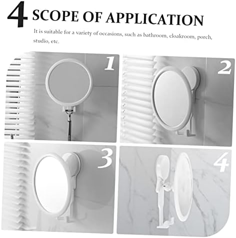 PartyKindom Wall Mounted Makeup Mirror with LED Light