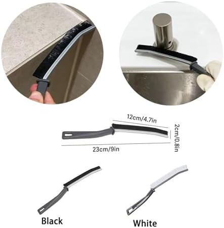 Zomanon Black White Crevice Cleaning Brush 2-Piece