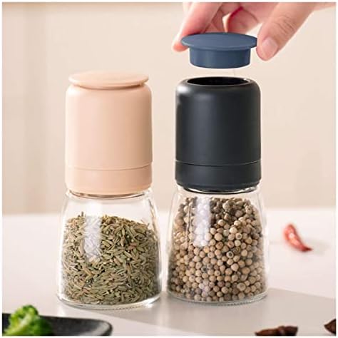 ZAEGO 2Pcs Refillable Salt and Pepper Mill Set
