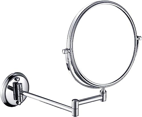 Bleslin 8 Inch Brass Magnifying Double Sided Vanity Mirror