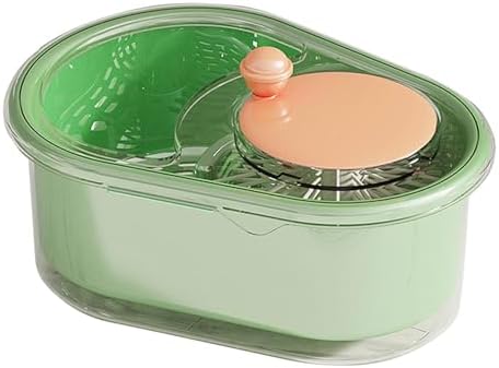 Fruit and Vegetable Washing Machine with Brush and Bowl Blue