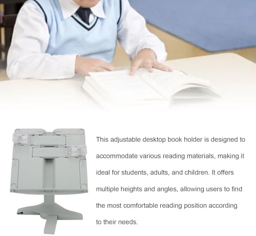 Adjustable Book Holder for Students and Children Foldable Reading Stand Matcha Green