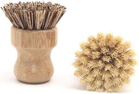 Cabilock Bamboo Wok Brush for Kitchen Cleaning