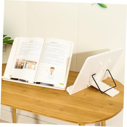 Adjustable Wooden Book Stand for Reading and Display
