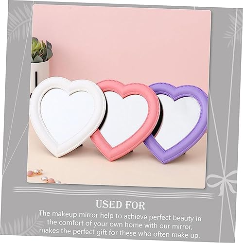 GALPADA Heart Shaped Vanity Mirror 2pcs