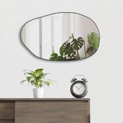 Manocorro Irregular Wall Mirror with Black Frame