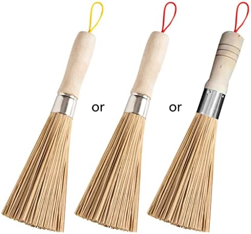 Hanging Bamboo Kitchen Brush with Wood Handle