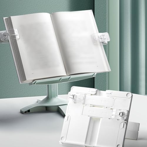 Adjustable Book Holder for Students and Children Foldable Reading Stand Matcha Green