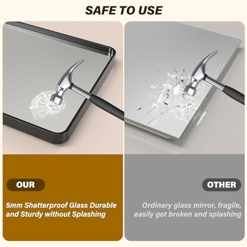GAOMON 28x40 Inch Bathroom Mirror Metal Frame