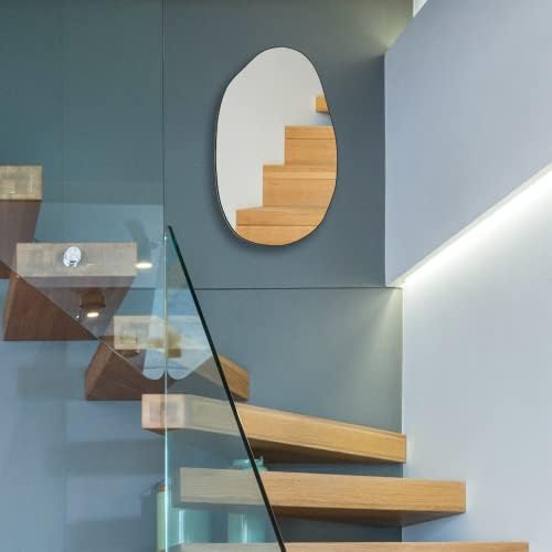 Manocorro Irregular Wall Mirror with Black Frame