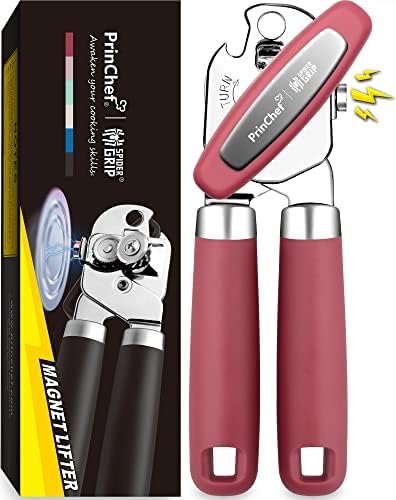PrinChef Red Manual Can Opener with Magnet