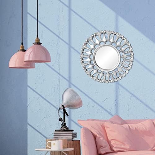 Elegant Circular Wall Mirror - 10x10 Inches Vintage Design