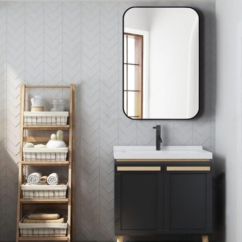 AiStarlink Wall Mount Mirror 24x36 Rectangle Metal Frame