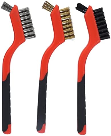 Kitchen Cleaning Scrub Brush Set with Curved Handle