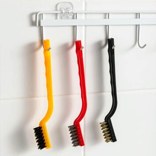 Kitchen Cleaning Brush Set with Scraper and 3 Replacement Heads