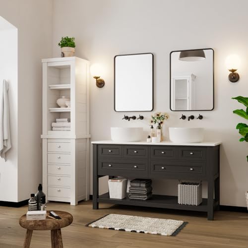 GAOMON 28x40 Inch Bathroom Mirror Metal Frame