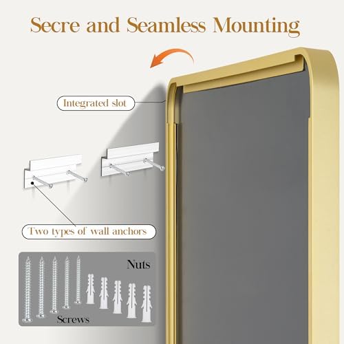 Fun Memories Gold Bathroom Mirror 20x30 Inch
