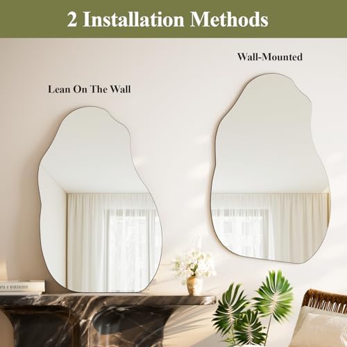 VooBang 20x32 Irregular Wavy Wall Mirror