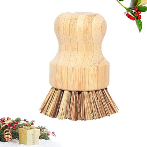 Cabilock Bamboo Wok Brush for Kitchen Cleaning