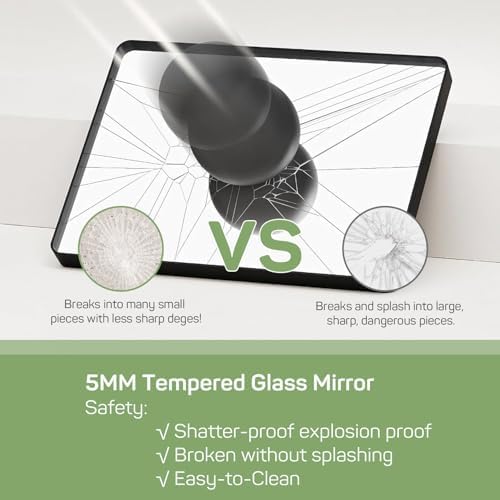 Zibbizo 30x40 Bathroom Mirror with Metal Frame