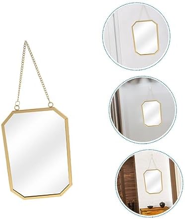 BUGUUYO Hanging Wall Mirror Black Vanity Mirror Decorative
