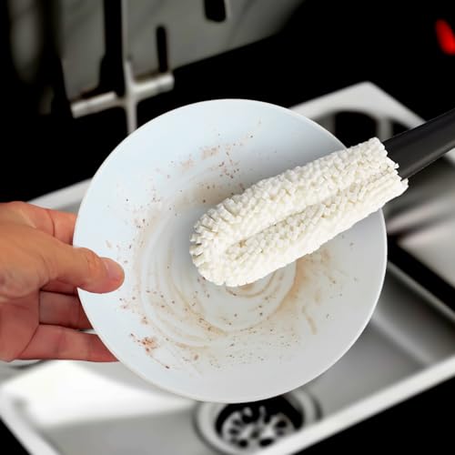 HIC Kitchen Bar Soft Foam Stemware Brush for Wine Glasses