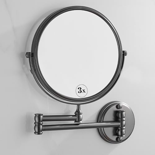 8 Double-Sided Magnifying Mirror with 360 Swivel Wall Mounted