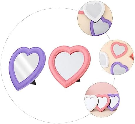 GALPADA Heart Shaped Vanity Mirror 2pcs