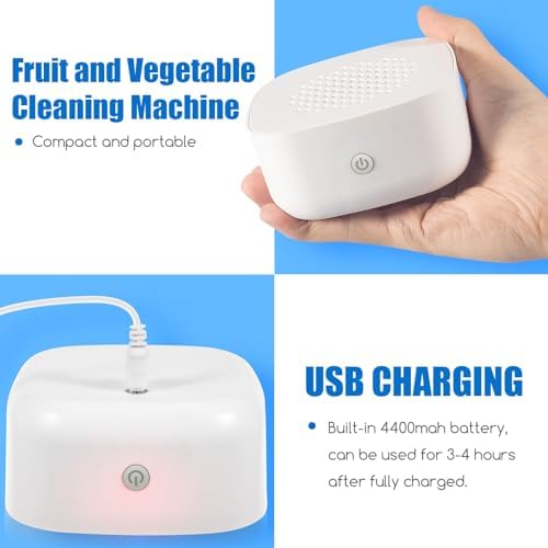 Paddsun Fruit Vegetable Cleaner with USB Deep Clean Device