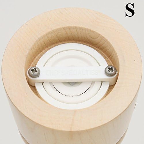 Chef Specialties 10 Inch Pepper Salt Mill Set - Natural - Made in USA 1