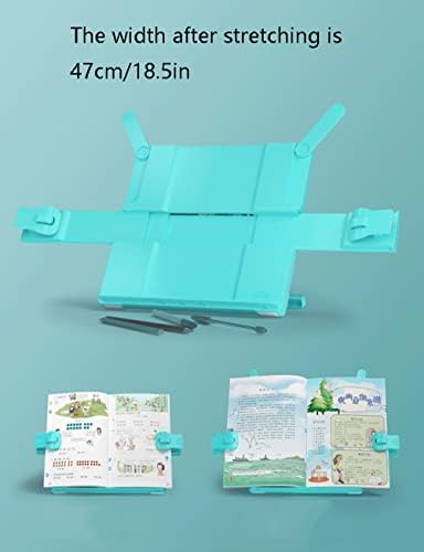 Adjustable Foldable Plastic Book Stand for Kitchen Reading