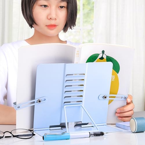 Folding Adjustable Bookstand for Reading and Cooking