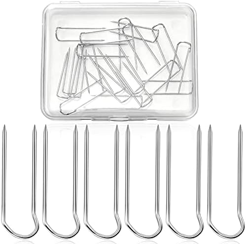 MTLEE 50-Piece U-Pins Stainless Steel Multi-Use for Crafts
