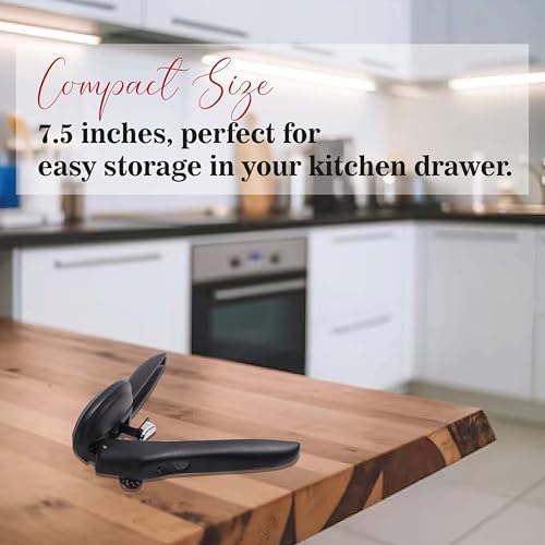 Swing-A-Way Locking Can Opener with Sharp Blade Black