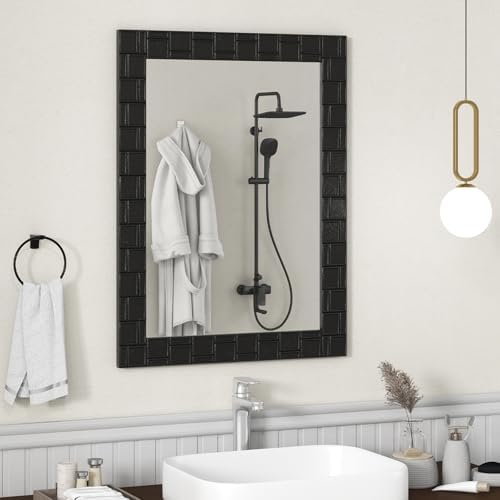 Tangkula Wood Framed Wall Mirror 315x235