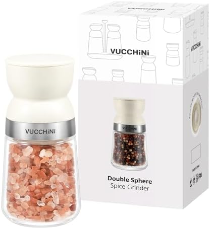 VUCCHINI Adjustable Pepper and Salt Grinder Set