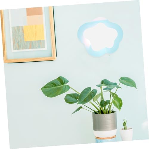 Pink Wavy Cloud Shape Wall Mirror Decor