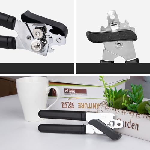 Holinwa Manual Can Opener with Durable Stainless Steel Blade