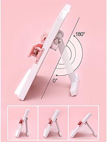 Adjustable Book Stand with 2 Clip Options for Kitchen and Office