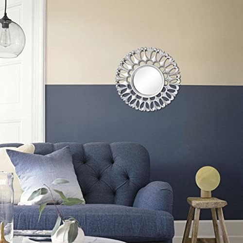 Elegant Circular Wall Mirror - 10x10 Inches Vintage Design