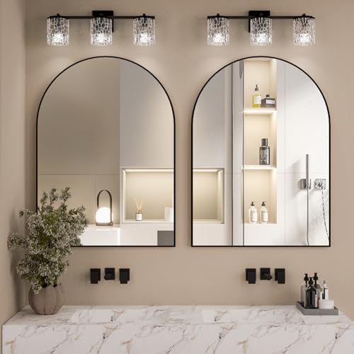 NEUWEABY Arched Wall Mirror 30x40 Black Frame
