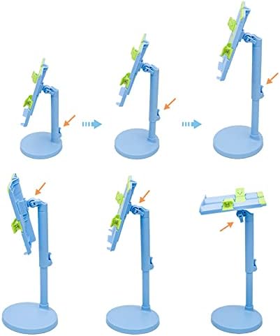 Adjustable Book Stand Holder for Reading in Bed or Office Blue