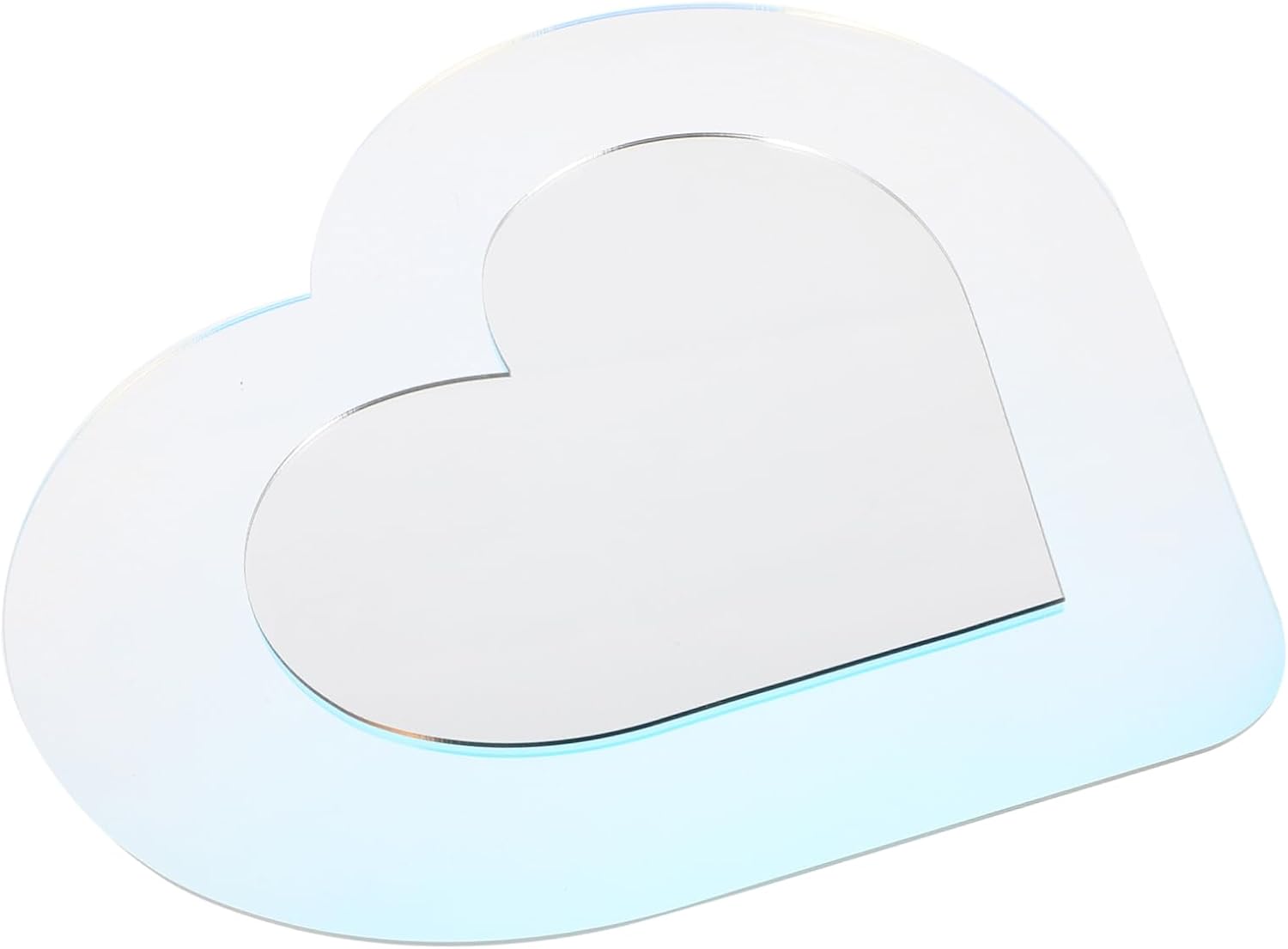 Zerodeko Heart-Shaped Wall Mirror for Decor and Vanity