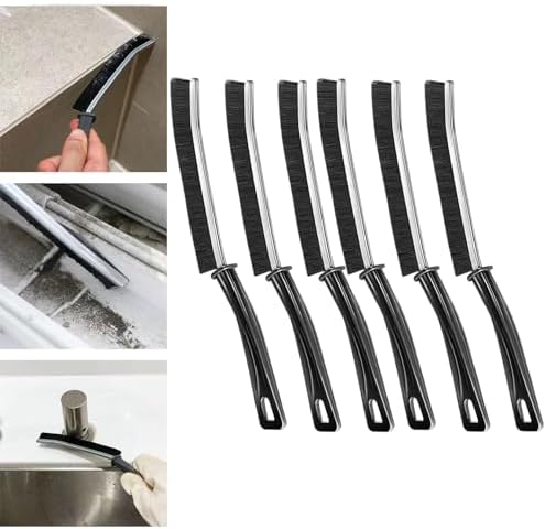 6pcs Crevice Cleaning Brush Set for Kitchen and Bathroom