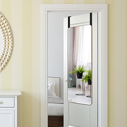 Tangkula 395 x 14 Rectangle Mirror with Bamboo Frame