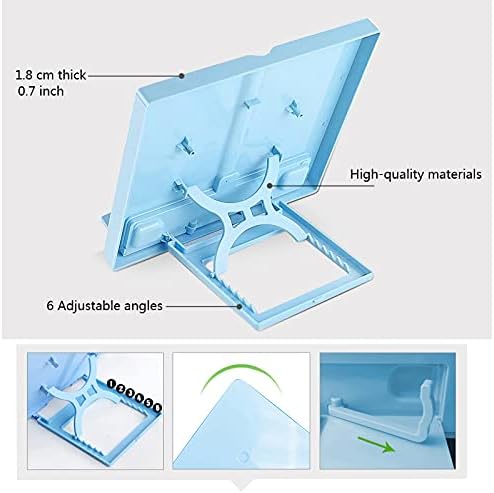Yuidaaavzz Portable Foldable Book Stand for Kitchen and Office Green