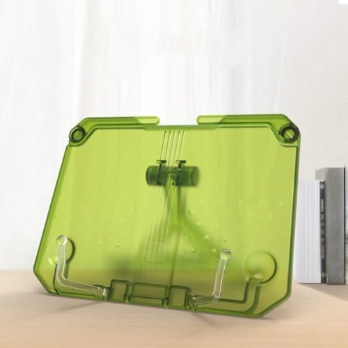 YAYASHANLI Portable Cookbook Recipe Shelf Holder Green