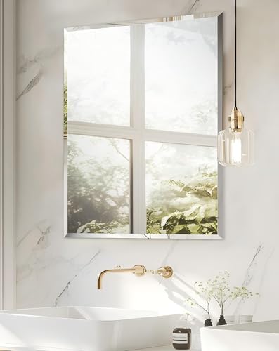 Artloge Frameless Rectangular Wall Mirror 20x16 Inch